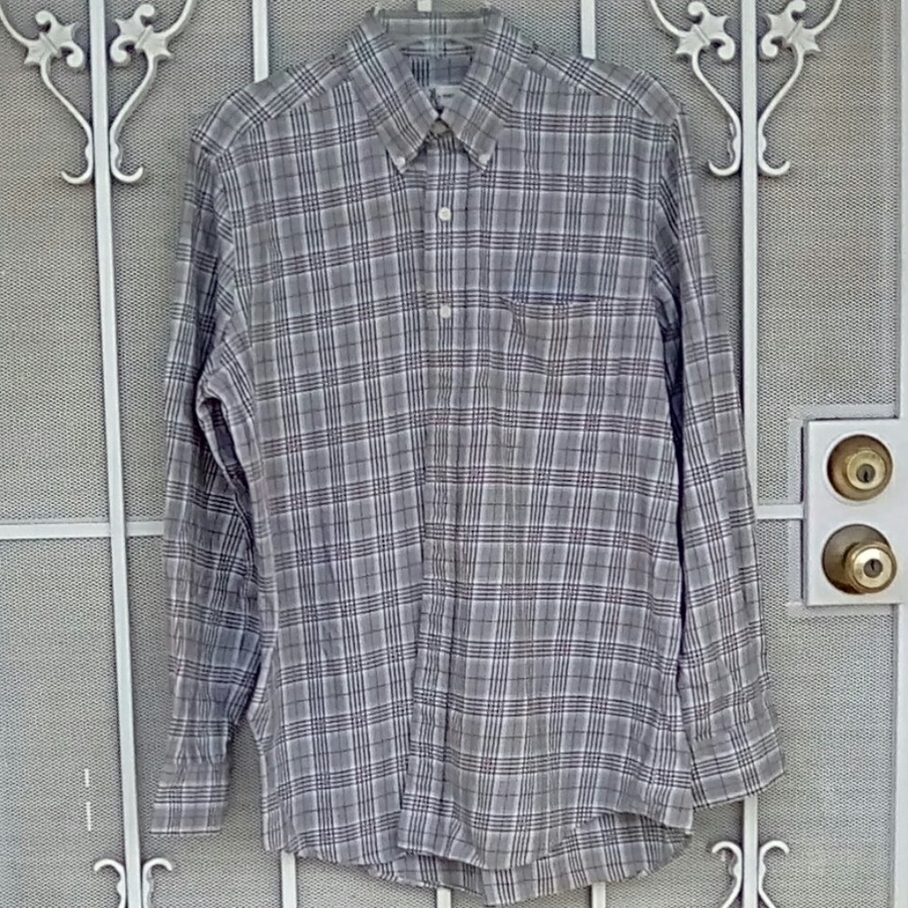 Fairway & Greene Button Down Plaid Shirt L (?)